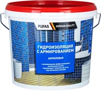 Гидроизоляция ПУФАС акриловая, с армированием, морозостойкая, 7 кг, тов-217197