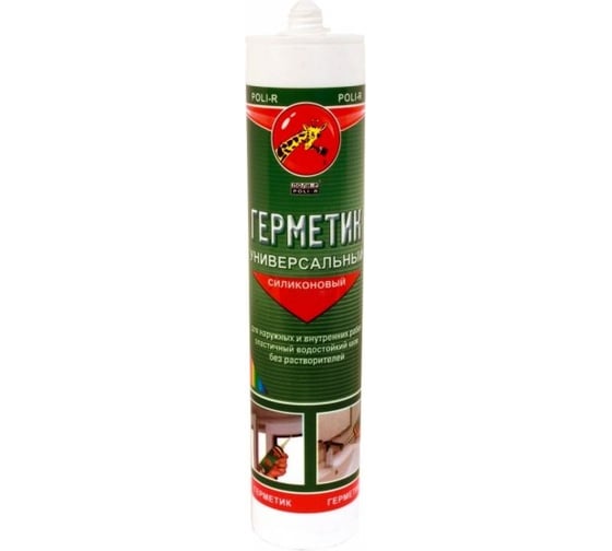 Универсальный герметик Poli-R (прозрачный; 280 мл) 12579