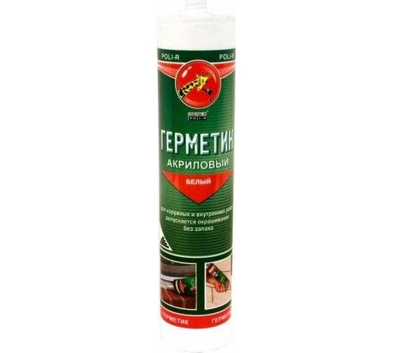 Акриловый герметик Poli-R (белый; 280 мл) 12575