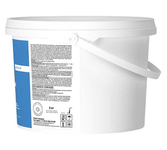 Герметик строительный Neomid mineral professional 3 кг ведро серый Н -ГермMIN_PROFF-3/бел