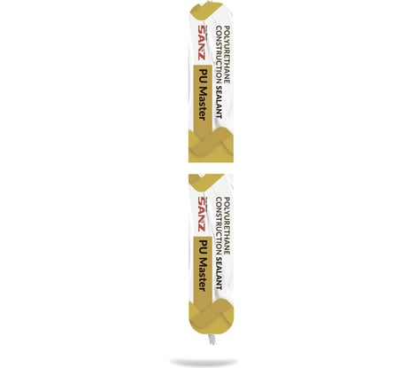 Клей-герметик полиуретановый строительный SANZ PU MASTER 40, серый RAL 7047, 600 мл PU-M-GR-0911