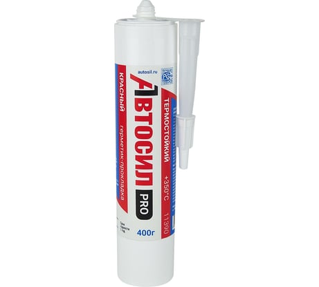 Силиконовый термостойкий герметик-прокладка АВТОСИЛ 11390 (красный; 400 г) 11390-400