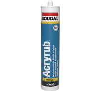 Акриловый герметик SOUDAL Акрируб (черный; 310 мл) 102601