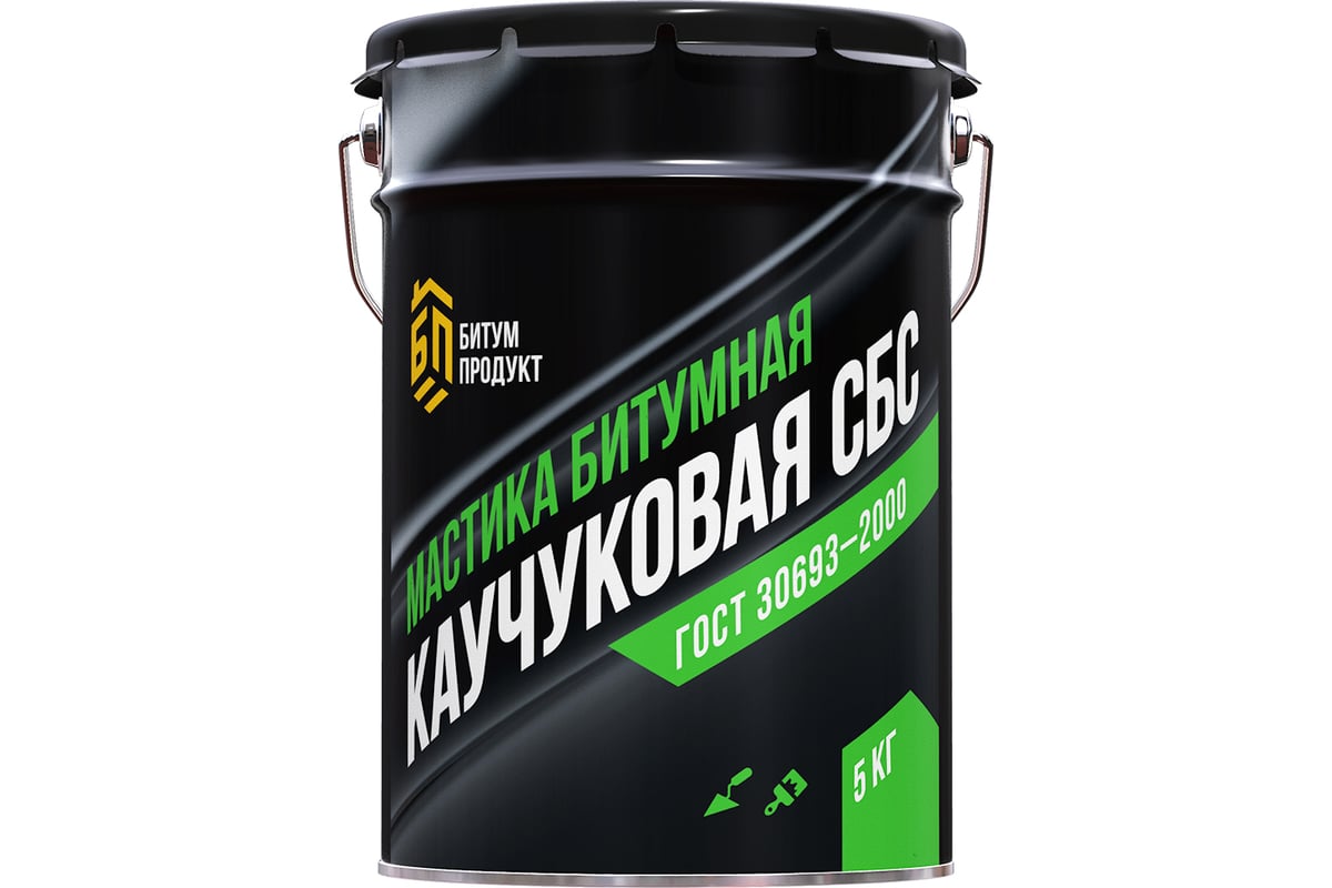№ 1 Мастика битумно каучуковая СБС Битум продукт 5 кг