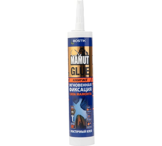 Гибридный монтажный клей Bostik MAMUT GLUE 432 г белый 638300