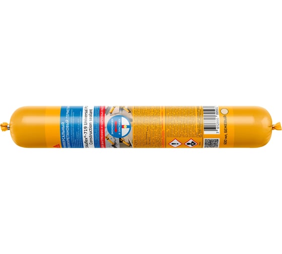 Универсальный эластичный полиуретановый герметик SIKA Flex-719 Universal PU бежевый, туба 600 мл 745474 1