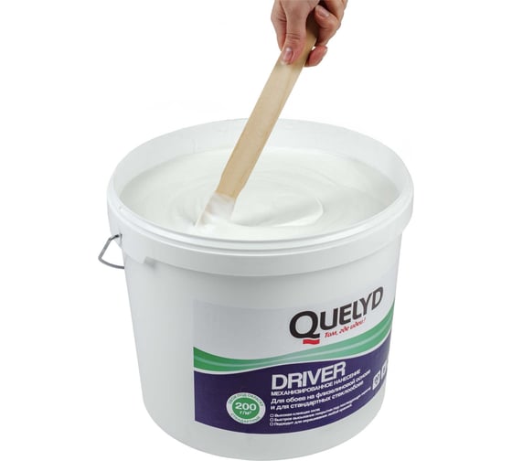 Клей готовый для стеклообоев Quelyd DRIVER, 9 кг 50031101