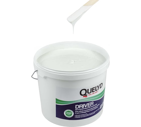 Клей готовый для стеклообоев Quelyd DRIVER, 9 кг 50031101