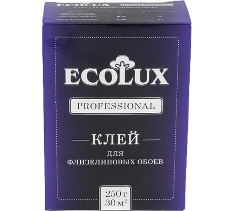 Клей для обоев ECOLUX PROFESSIONAL Флизелин 250 г 4607133681203
