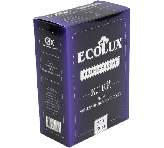 Клей для обоев ECOLUX PROFESSIONAL Флизелин 250 г 4607133681203