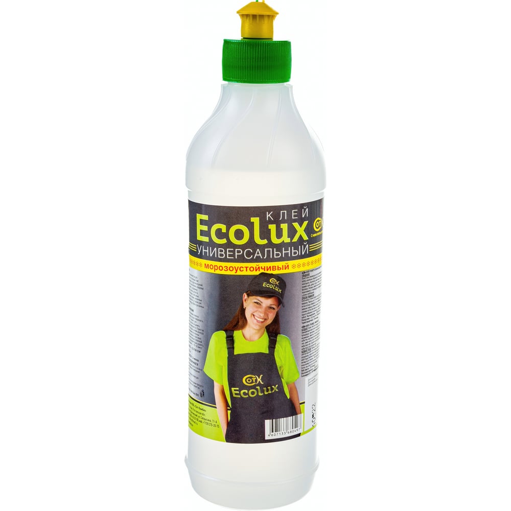 Универсальный полимерный клей ECOLUX (морозоустойчивый; 0.5 л .