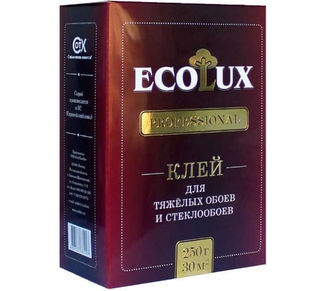 Клей для обоев ECOLUX PROFESSIONAL Стеклообои 250 г 4607133681227