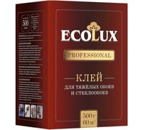 Клей для обоев ECOLUX PROFESSIONAL Стеклообои 500 г 4607133681234 18573409