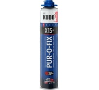 Универсальный профессиональный клей-пена KUDO PUR-O-FIX X15 EXTRA FIX (всесезонный; 1000 мл) 11606659