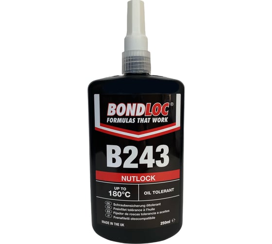 Резьбовой фиксатор средней прочности Bondloc B243 250 мл B243250ML 1