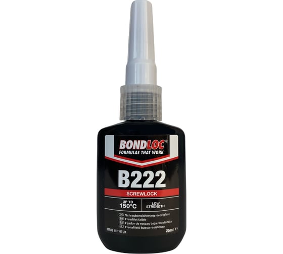 Резьбовой фиксатор низкой прочности Bondloc B222 25 мл B22225ML