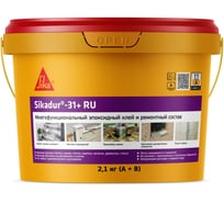 Двухкомпонентный эпоксидный клей и ремонтный состав SIKA dur-31+ RU Ведро 2,1 кг 852595