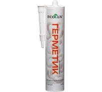 Герметик силиконовый общего назначения Ecolux А-30 белый 260 мл 4607133684266