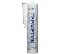 Герметик силиконовый Ecolux Санитарный А-55, белый, 280 мл 4607133684341