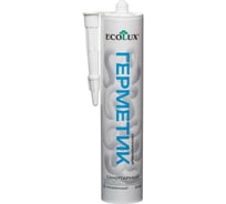 Герметик силиконовый санитарный Ecolux А-55 прозрачный, 280 мл 4607133684365