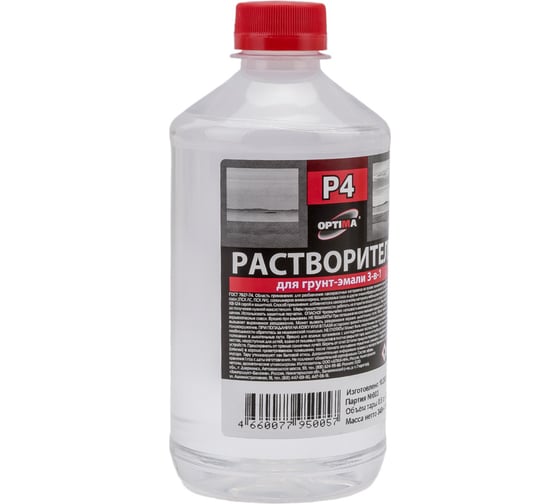 Растворитель Optima ПЭТ Р-4 0.5 л 11606462