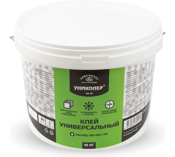 Клей универсальный УНИКОЛЕР GU-10 10 кг 762362