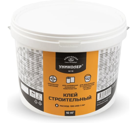 Клей строительный УНИКОЛЕР GC-10 10 кг 762364