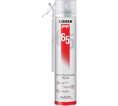 Пена бытовая 65 л всесезонная ZIGGER PF 830мл/830гр 01-03-56 11592223