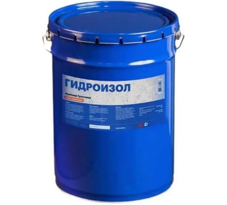 МАСТИКА Гидроизол битумно- резиновая металлическое ведро 5 л МБРМ05