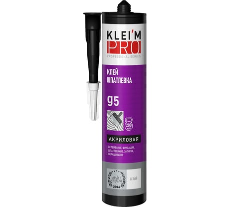 Клей-шпатлевка акриловая KLEI`MPRO 5, белый, 300мл 5012