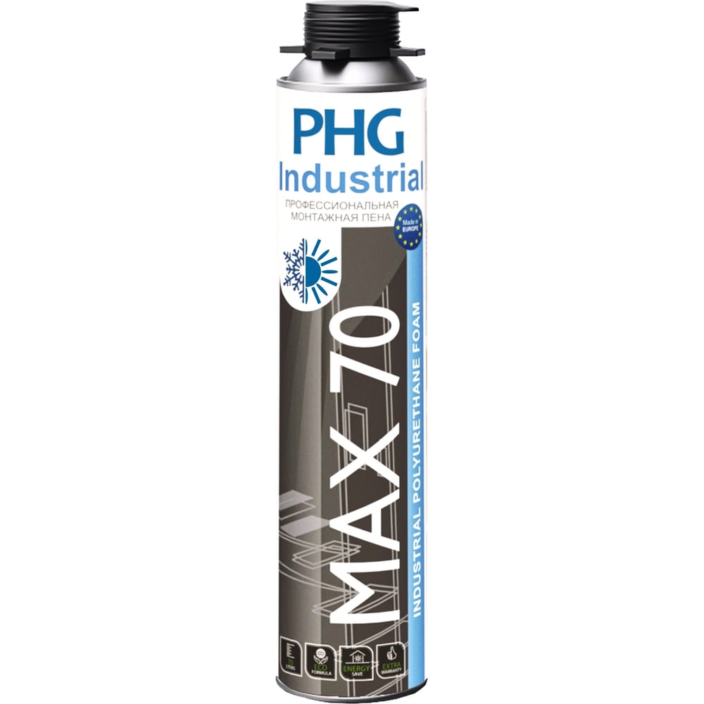 Профессиональная монтажная пена под пистолет PHG Industrial MAX 70 970 ...