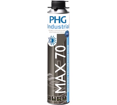 Профессиональная монтажная пена под пистолет PHG Industrial MAX 70 970 мл Winter 612285