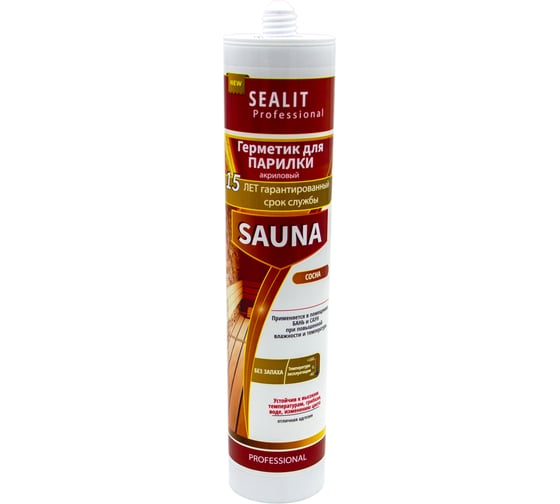 Герметик для бань и саун Sealit Sauna 280мл, абаш 4020014