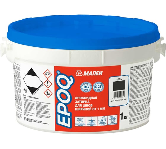 Затирка для швов EPOQ, МАПЕИ, цвет 120 Черный, 1кг FG01612001