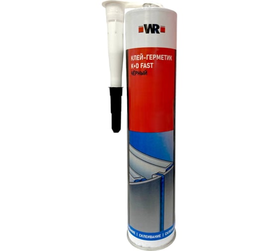 Клей Wurth KLEB DICHTET WR FAST, черный, 300мл 1890100730092 1