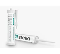Монтажный клей универсальный STELLA прозрачный, 100 кг на м.кв ЦБ-00013211