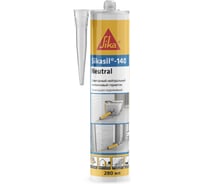 Нейтральный силиконовый санитарный герметик SIKA sil?-140 Neutral (142/шоколадно-коричневый) картридж 280 мл 842657