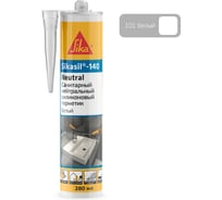 Нейтральный силиконовый санитарный герметик SIKA sil-140 Neutral (101/белый) картридж 280 мл 842736