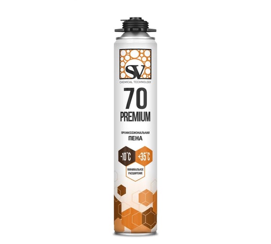 Пена монтажная всесезонная SV профессиональная PREMIUM 70 870 мл (1020 г) 109913