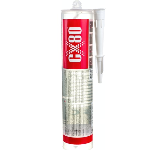 Клей герметик полиуретановый прозрачный CX80 HYBRICX 35C 290ML 302
