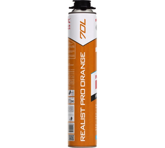 Пена монтажная REALIST PRO Orange 70 л, зимняя 4602009041068