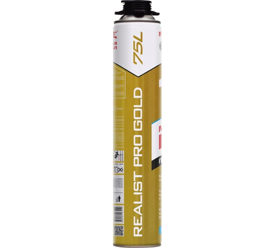 Пена монтажная REALIST PRO Gold 75 л, зимняя 4680287563410