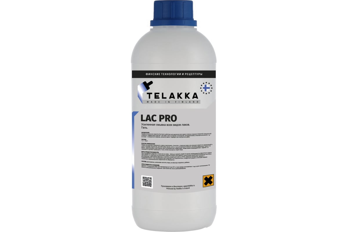 Усиленная смывка лака telakka lac pro 1 кг 4631160698071