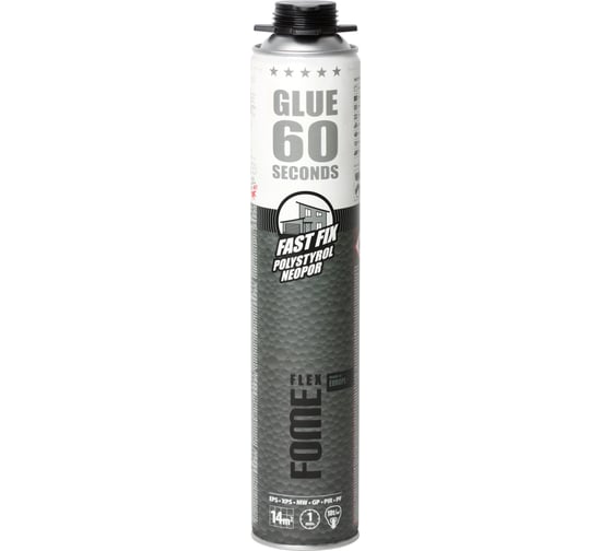Клей-пена Fome Flex 60 sec. FAST FIX ADHESIVE FOAM, 850 мл 01-3-2-015