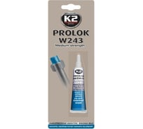 Герметик-фиксатор резьбовых соединений K2 PROLOK MEDIUM тип 243, средней прочности, 6 мл B150