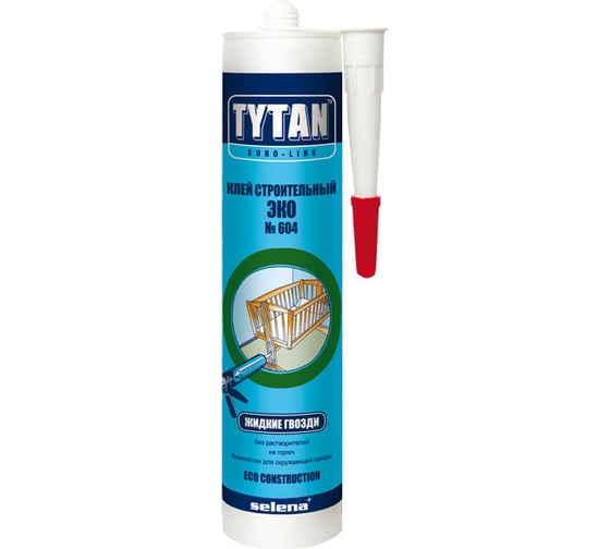 Универсальный строительный клей Tytan Euro-line ЭКО №604 супер белый 0.440 кг 6248