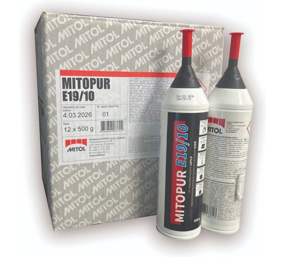 Жидкий столярный быстросхватывающий полиуретановый клей MITOL D4, MITOPUR E19/10, 0,5 л. 12 штук 3838958533724 1