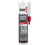 Герметик силиконовой нейтральный KUDO PROFF прозрачный , 280 мл SMS-130