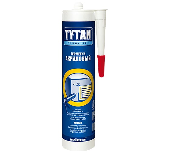 Акриловый герметик Tytan Euro-line белый 290 мл 6924 1