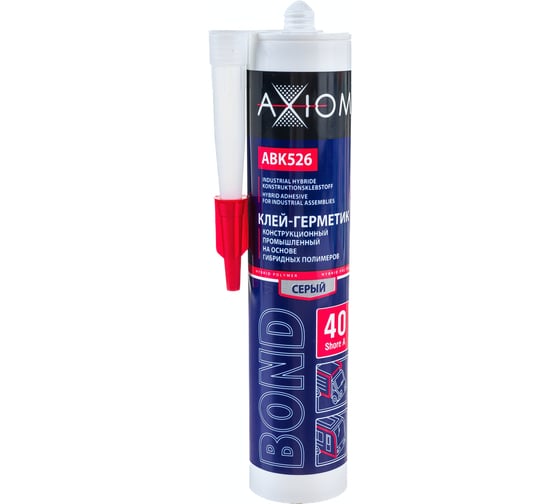Клей-герметик конструкционный на основе гибридных полимеров AXIOM серый ABK526
